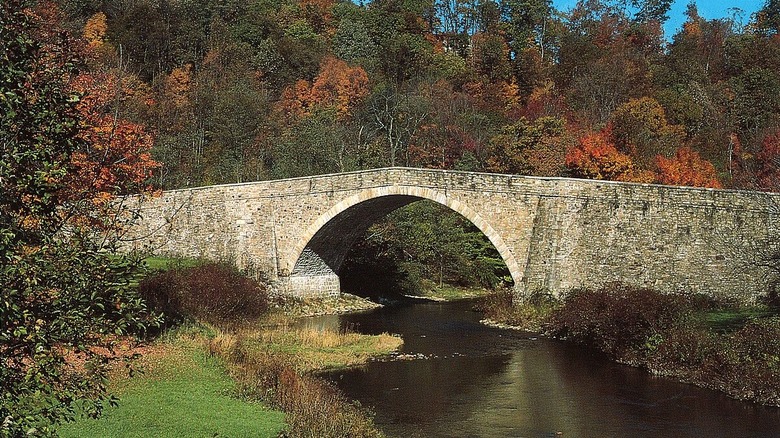 Stone bridge in Maryland, part of the National road