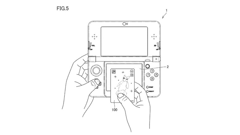 Drawing of Nintendo's electronic trading cards