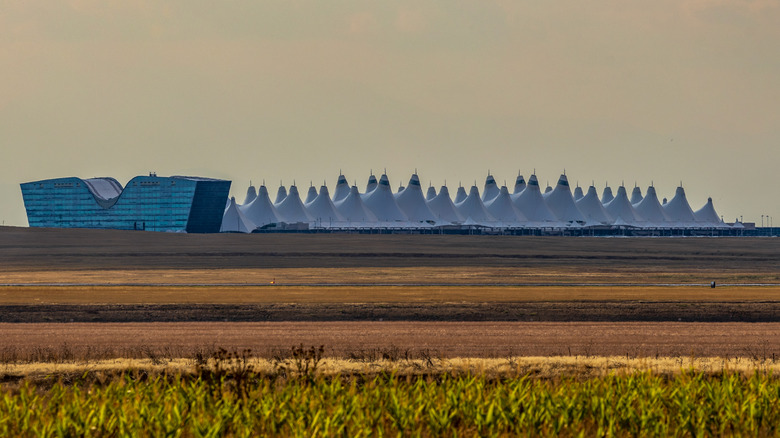Denver International Airport from a distance