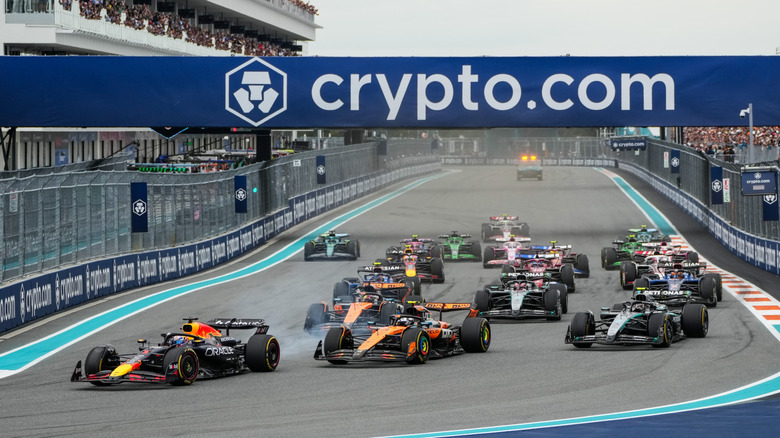 A shot of the 2025 Miami Grand Prix start