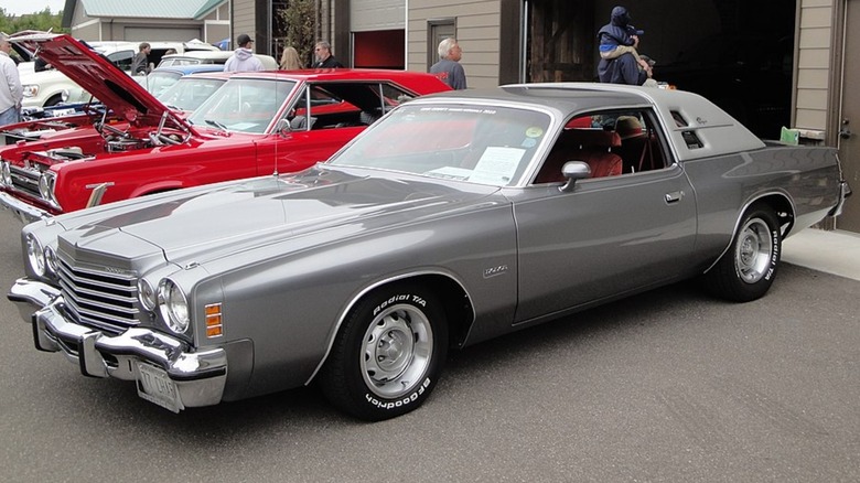 a gray 1977 Dodge Charger