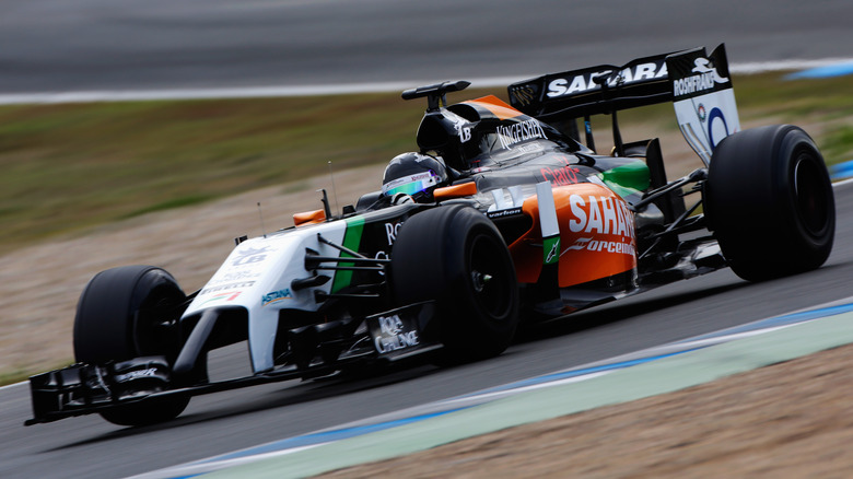 Force India VJM07 on track
