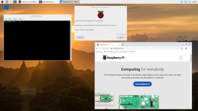 Raspberry Pi OS desktop environment