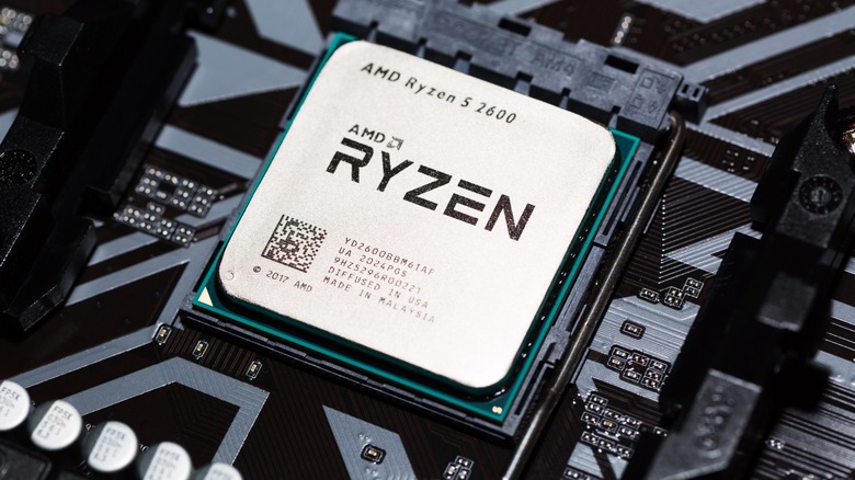 An AMD Ryzen 5 2600 CPU