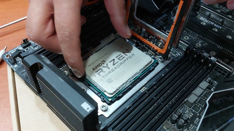 an AMD Ryzen Threadripper 2000 series processor