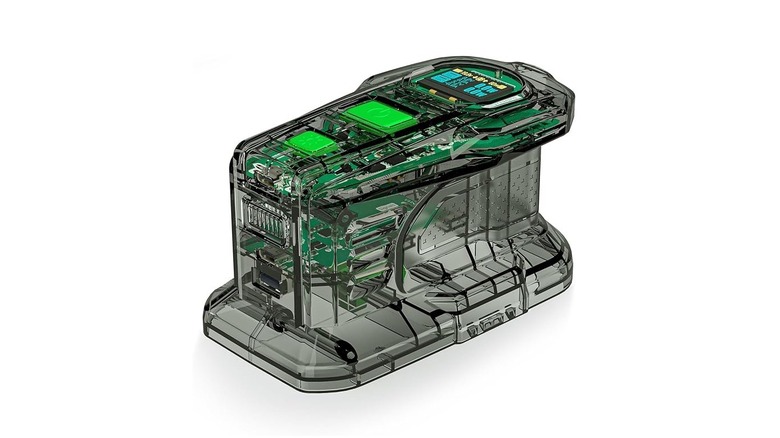 Ryobi battery charger converter on white background