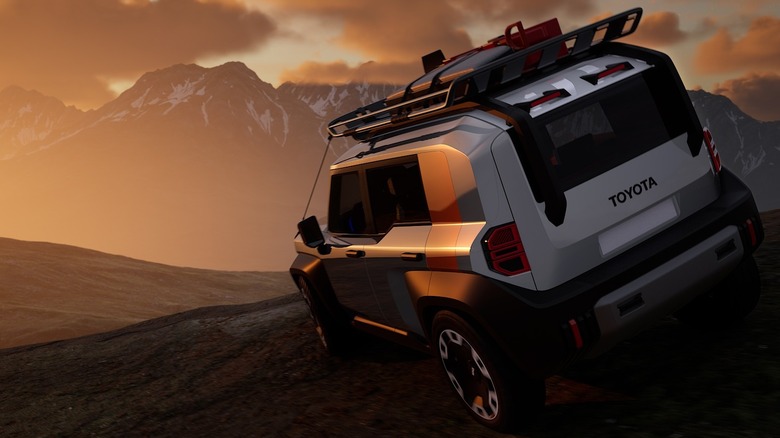 Toyota Compact Cruiser EV off-roading