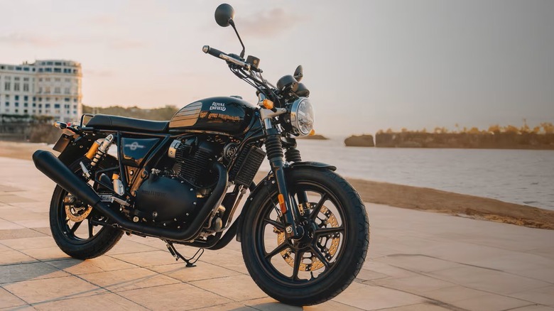 Image of the Royal Enfield Blacked Out INT 650