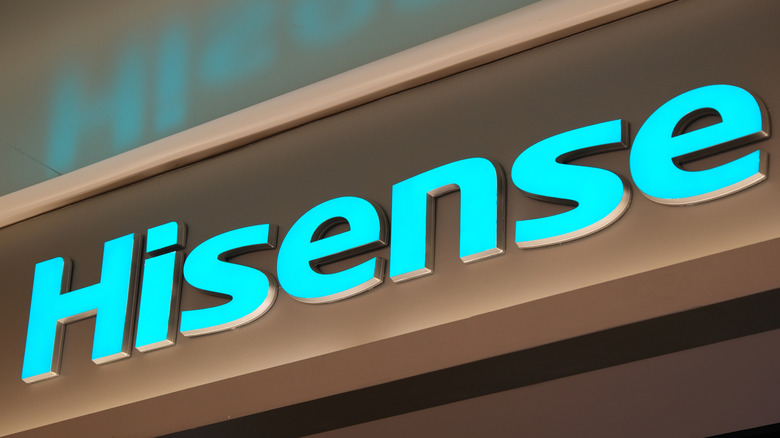 The Hisense brand logo.
