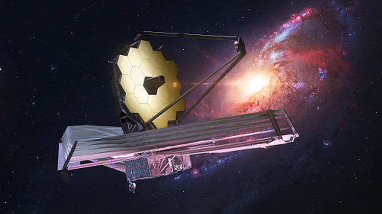 the James Webb Telescope in space