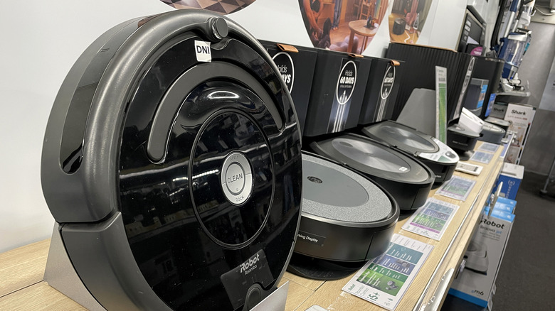 Robot vacuums on display at Best Buy
