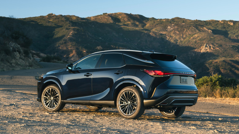 Rear quarter shot of a 2024 Lexus RX 350