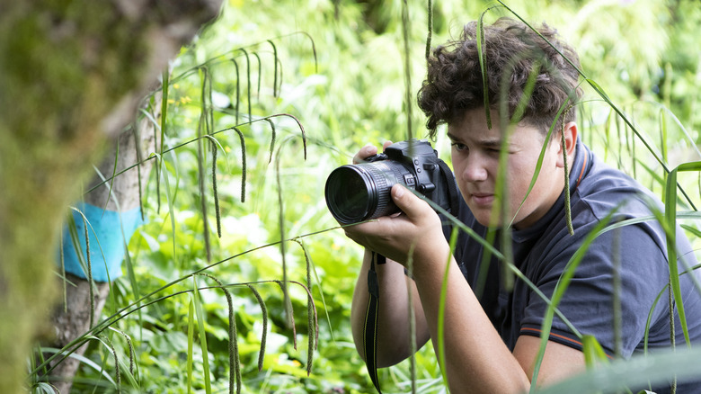Person doing nature photography