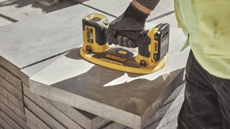 DeWalt 20V Max Grabo Lifter in use