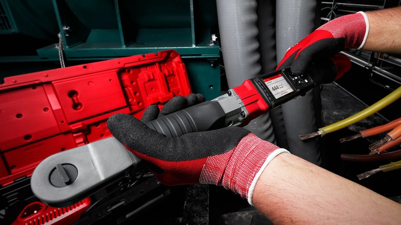 M12 Fuel 3/8-inch Digital Torque Wrench in use