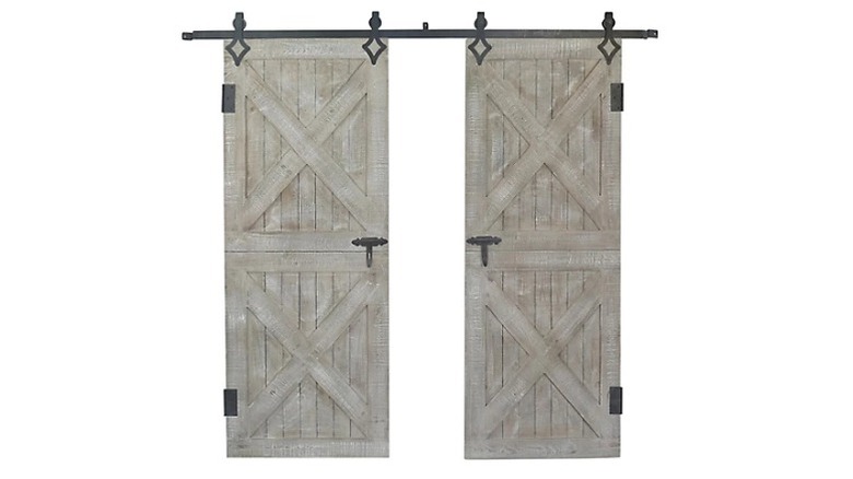 Crestview Collection Decorative Barn Doors on white background