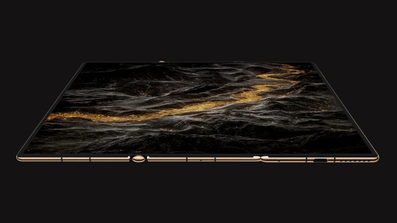 An image of the Huawei Mate XT Ultimate fully unfolded