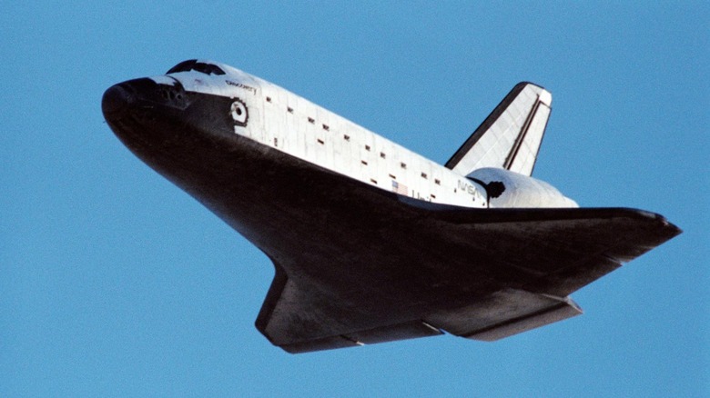 Space Shuttle Discovery coming in for a landing