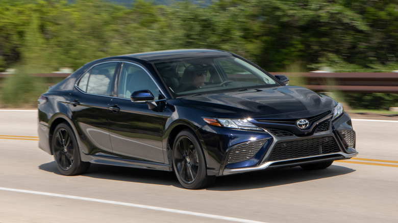 2021 Toyota Camry at speed