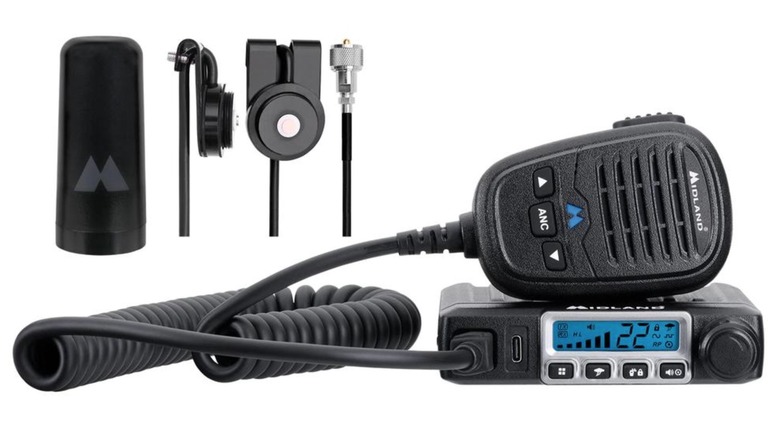 Picture displaying Midland CB radio kit