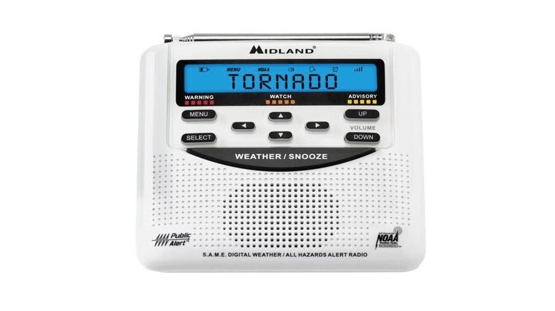 Picture displaying Midland weather alert radio