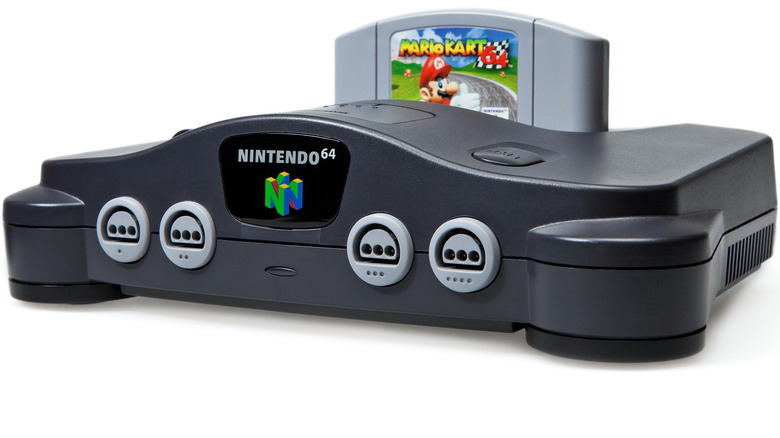 Nintendo 64 console with Mario Kart