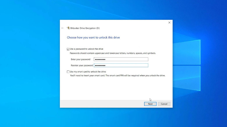 using BitLocker on Windows