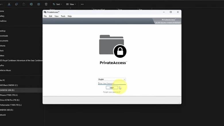 using privateaccess on Windows