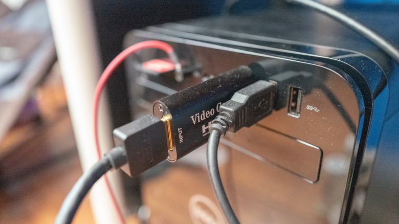 USB devices plugged into front of PC