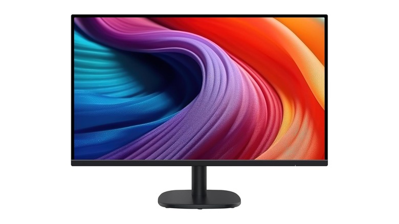 Amazon Basics monitor on display