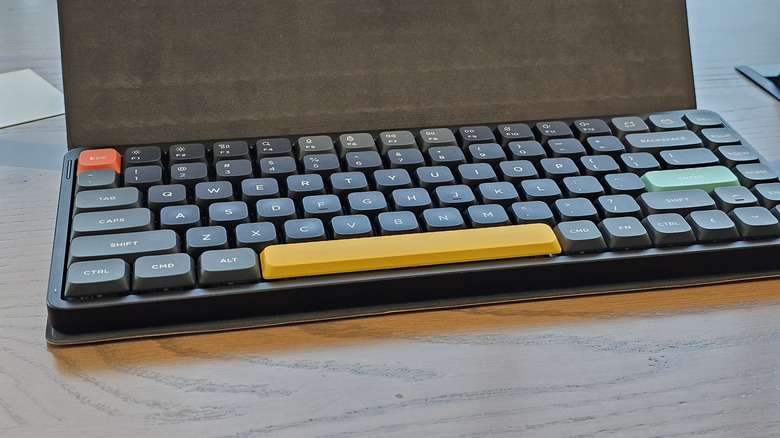 NuPhy Air75 V2 keyboard posed on table