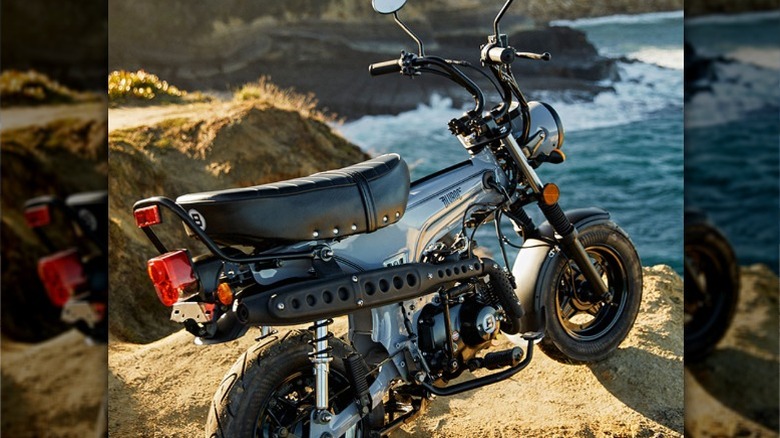 Bluroc Heritage 50 parked on cliffside