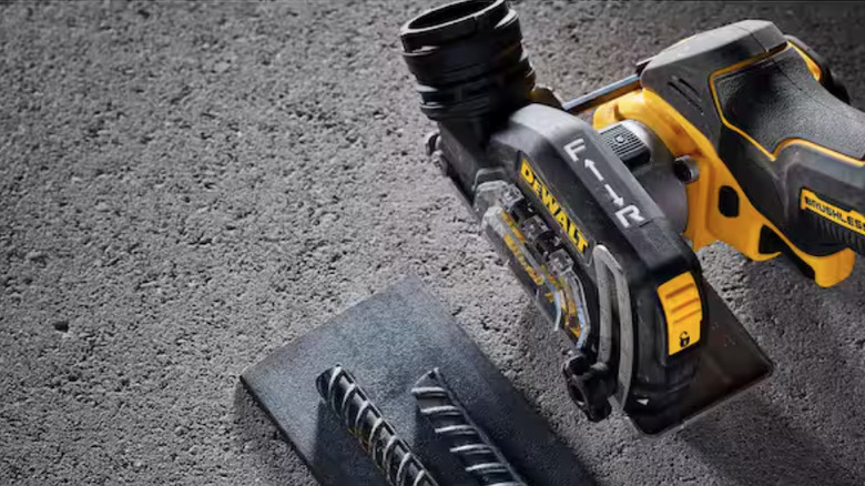 DeWalt Cutoff Tool in action