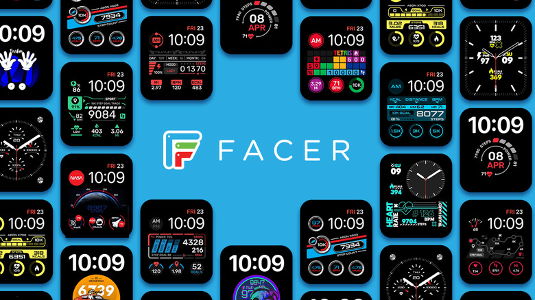facer logo with featured watch faces