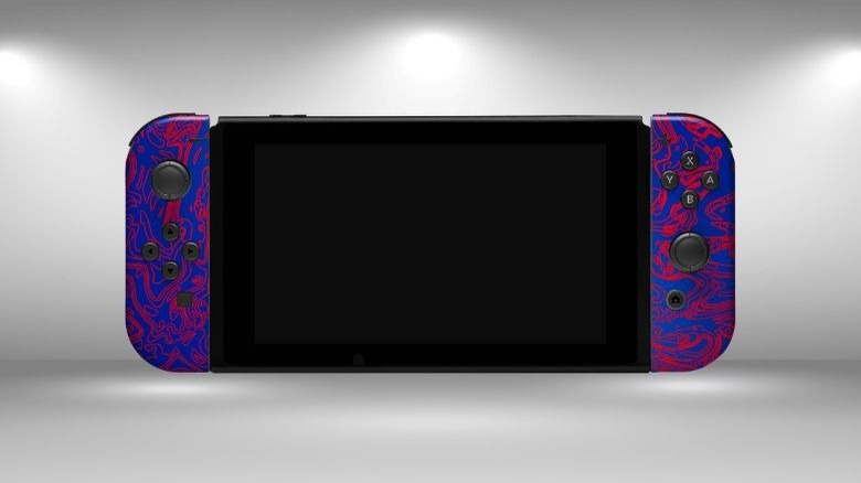 Nintendo Switch with dbrand vinyl sticker
