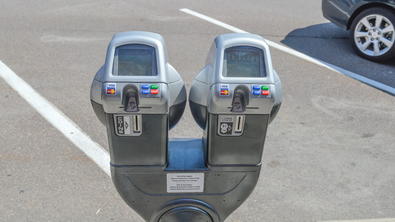 Parking meter in Burlington Vermont
