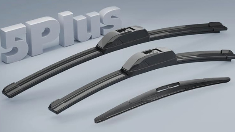 wiper blades with 5plus name block
