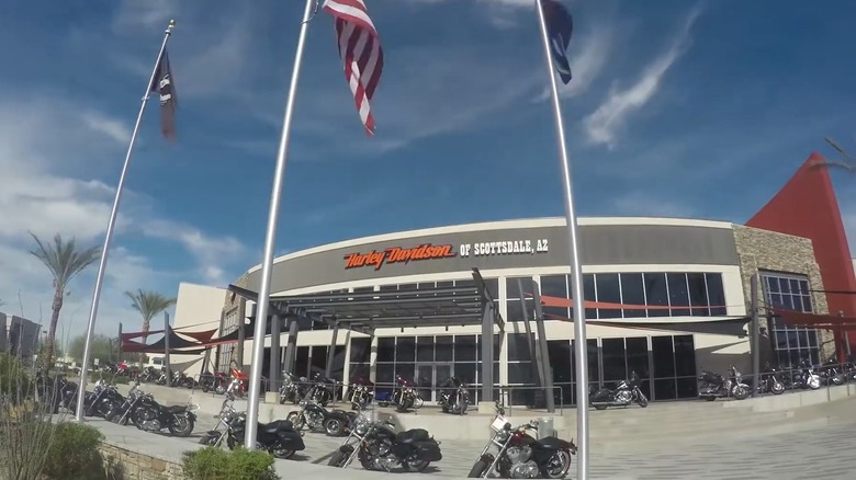 The Harley-Davidson of Scottsdale showroom from the outside in Arizona