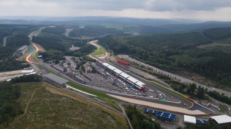 An aerial view of Spa-Franchorchamps