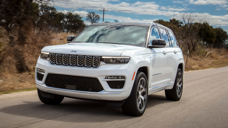 2022 Jeep Grand Cherokee on a highway
