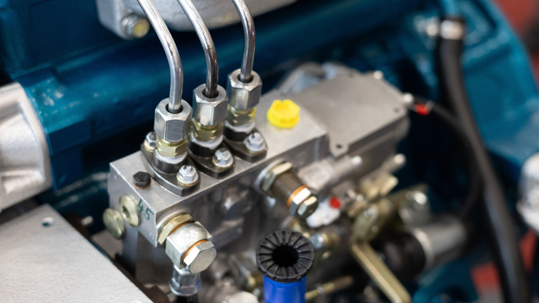 Diesel engine connected to car