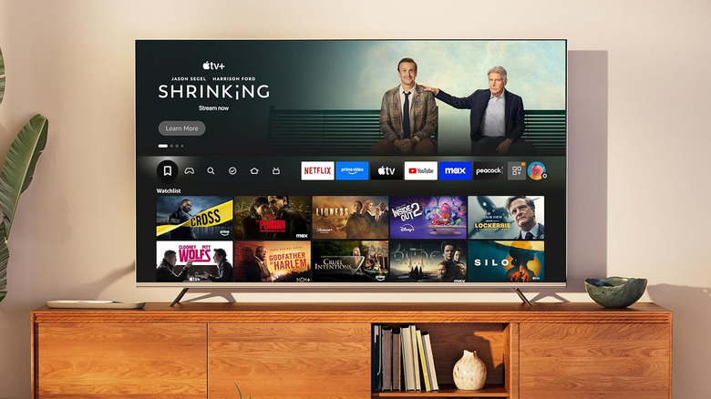 A Hisense U6 Series TV on display in a living room.