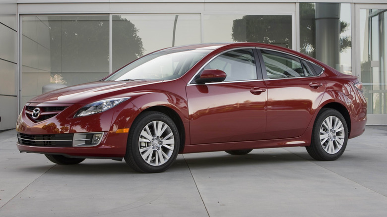 Photo of a dark red 2010 Mazda 6.