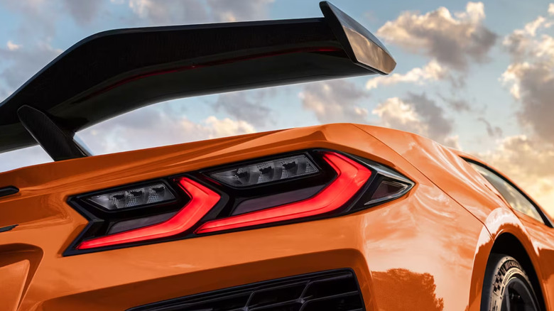 Rear-wing of a 2023 Corvette Z06