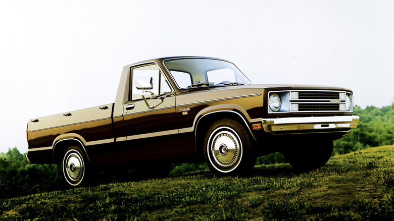 1982 Ford Courier parked on on grass