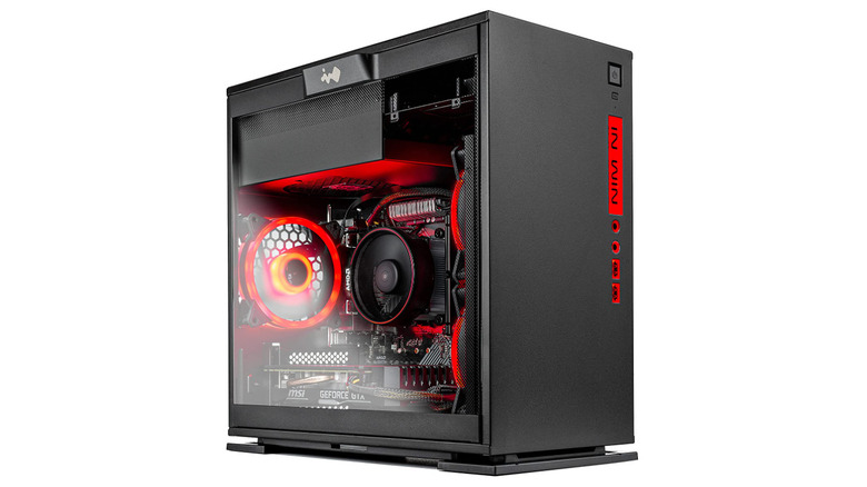 Skytech Legacy Mini Gaming Desktop stock photo