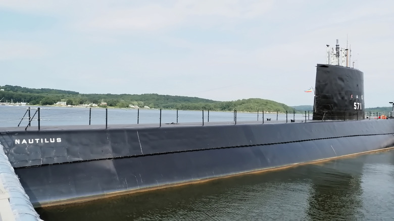 USS Nautilus, the first nuclear-powered submarine on display