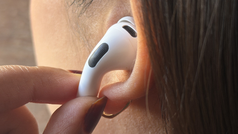 Gesture control on AirPods Pro 3.