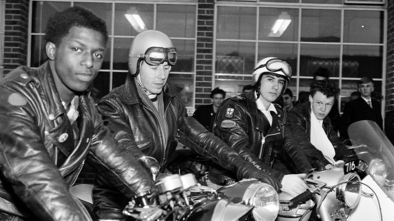 Reverend Bill Shergold and members of the 59 Club in 1962