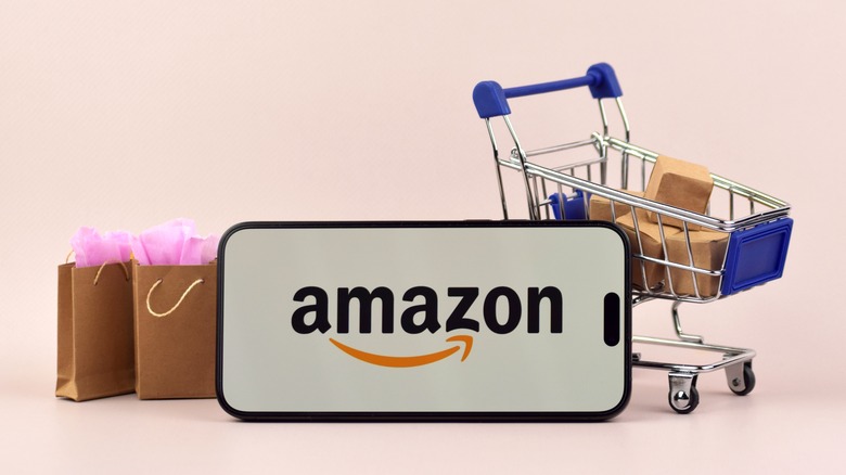 Representation of Amazon online shopping.